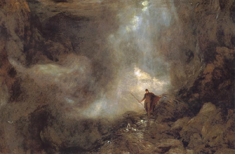 Henry Clarence Whaite Arthur in the Gruesome Glen oil painting image